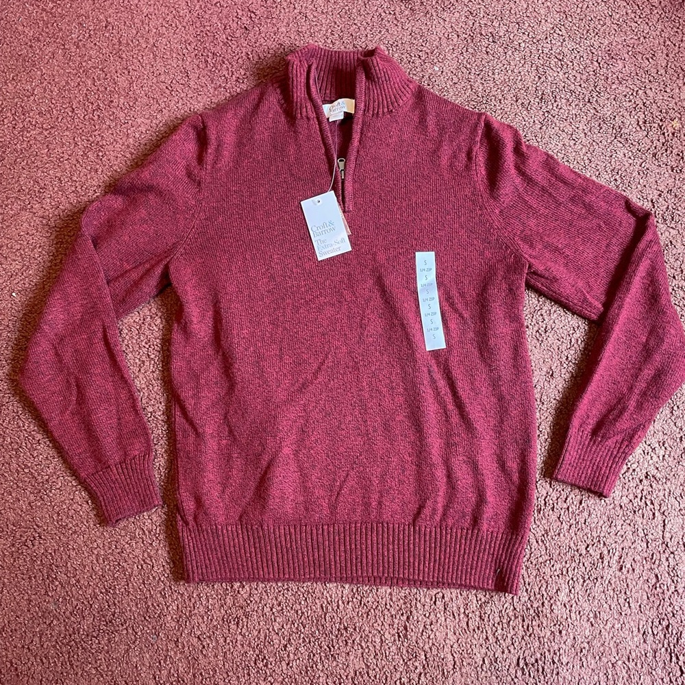 Long sleeve turtleneck zip up sweater